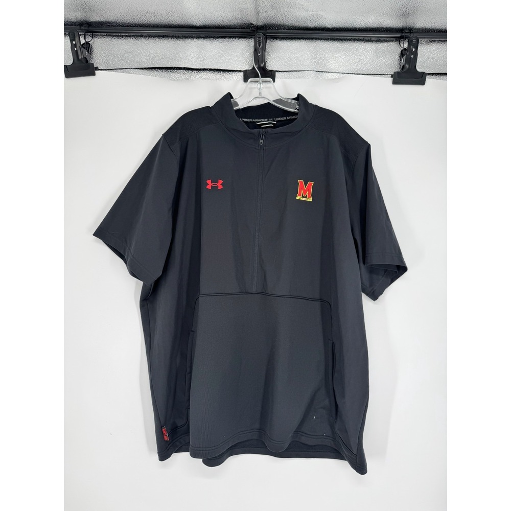 Under Armour Maryland Terrapins Short Sleeve Jacket 3XL 1/4 Quarter Half 1/2 Zip